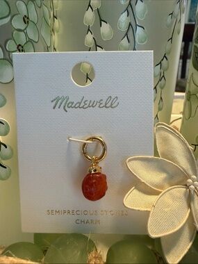 Madewell Semi-Precious Ladybug Charm NWT